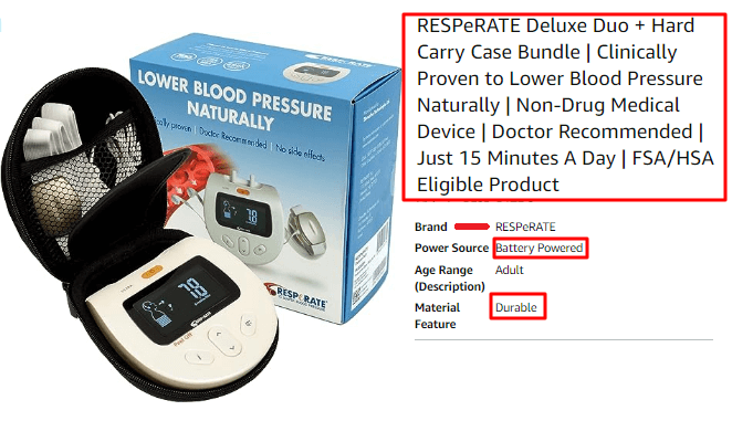 Resperate Blood Pressure Meter
