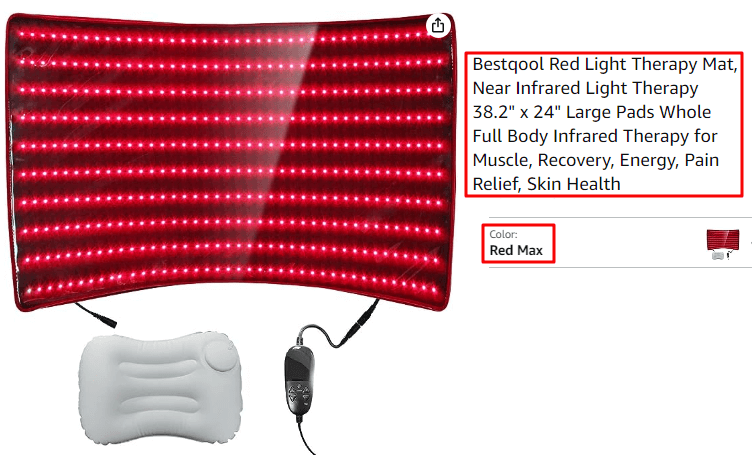 Bestqool Red light Therapy Mat