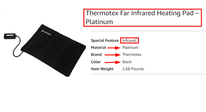 Thermotex Far Infrared Heating Pad